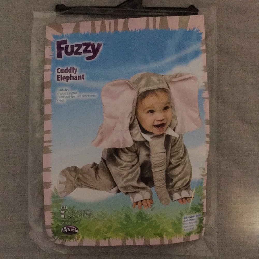 Halloween - 6-12 Month Cuddly Elephant Costume